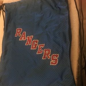 NY Rangers back pack sling sac drawstring tote